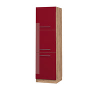 Vicco Mobile per forno da incasso Rosso bordeaux lucido 60 cm