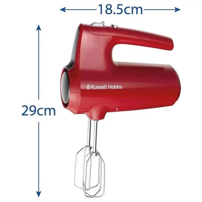 RUSSELL HOBBS 27150-56 SBATTITORE DESIRE 350W CON 5 VELOCITÀ FUNZIONE TURBO COLORE ROSSO