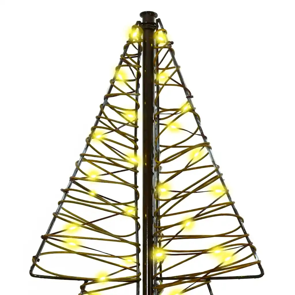 Albero di Natale con 240 LED Bianco caldo 180 cm Rattan 42019222
