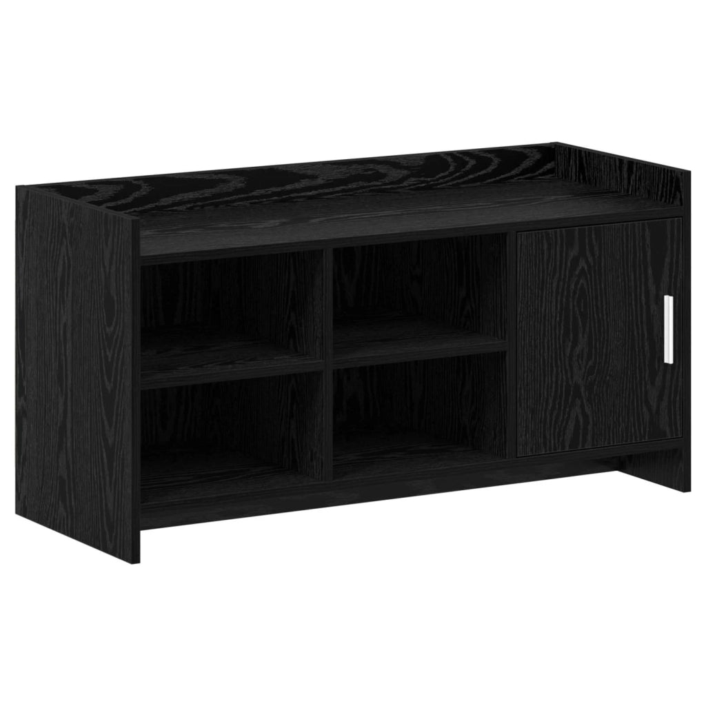Mobile per scarpe con porta Rovere Nero 100 x 39,5 x 51 cm 8011356