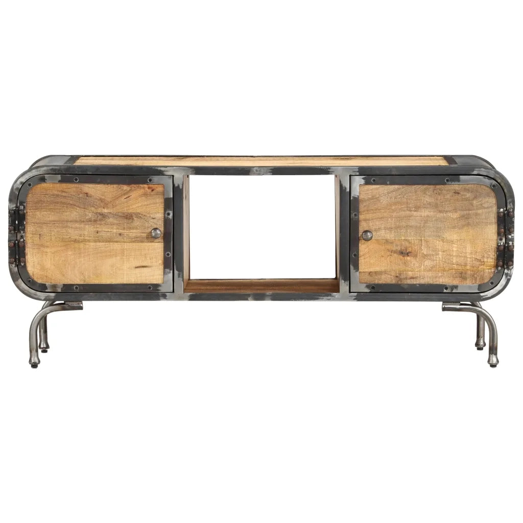 Mobile Porta TV-Credenza per TV 110x30x42 cm in Legno Massello di Mango
