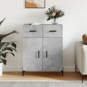 Credenza-Buffet-Armadio da cucina Grigio Cemento 69,5x34x90 cm in Legno Multistrato 453273