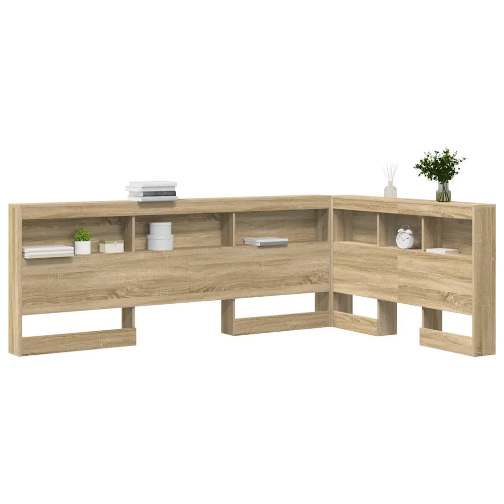 vidaXL Testata contenitore rovere sonoma 120 cm Legno multistrato