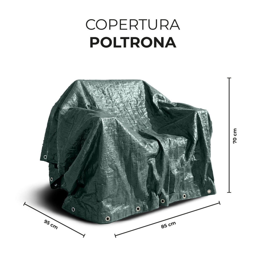 Telo Copertura Impermeabile per Arredo Giardino e Barbecue – Protezione Universale Cover Anti Pioggia UV Polvere per Tavoli, Sedie, Divani, ,lettino prendisole, Ombrelloni e BBQ Modello 7