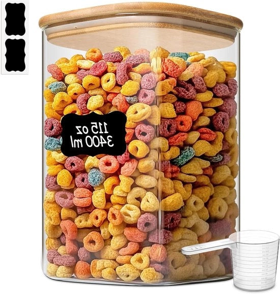Contenitori di conservazione alimentare in vetro da 3260 ml - set da 3