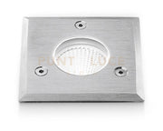 GES543- SEGNAPASSI IN ALLUMINIO E ACCIAIO  AISI 306 LED 4000K 395LM 5W QUADRATO