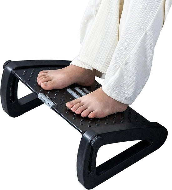 Sostegno per Piedi da Ufficio, Sostegno Ergonomico per Scrivania con Funzione di Massaggio