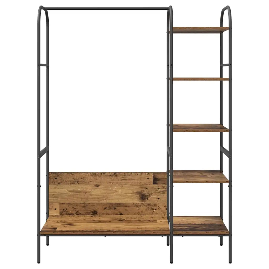 vidaXL Stendibiancheria Marrone 120 x 44 x 160 cm Legno multistrato