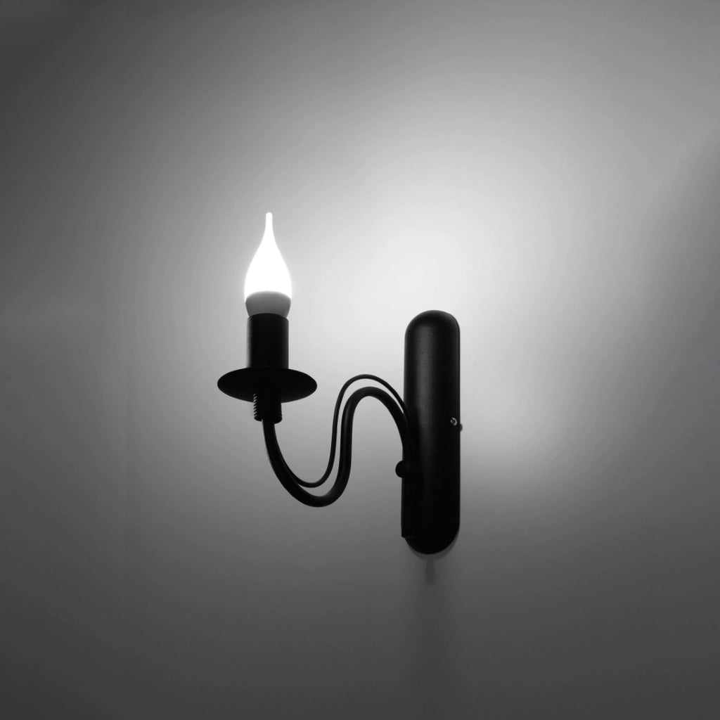 Applique PALADA Pure Lume nera metallo 1xE14 40W IP20