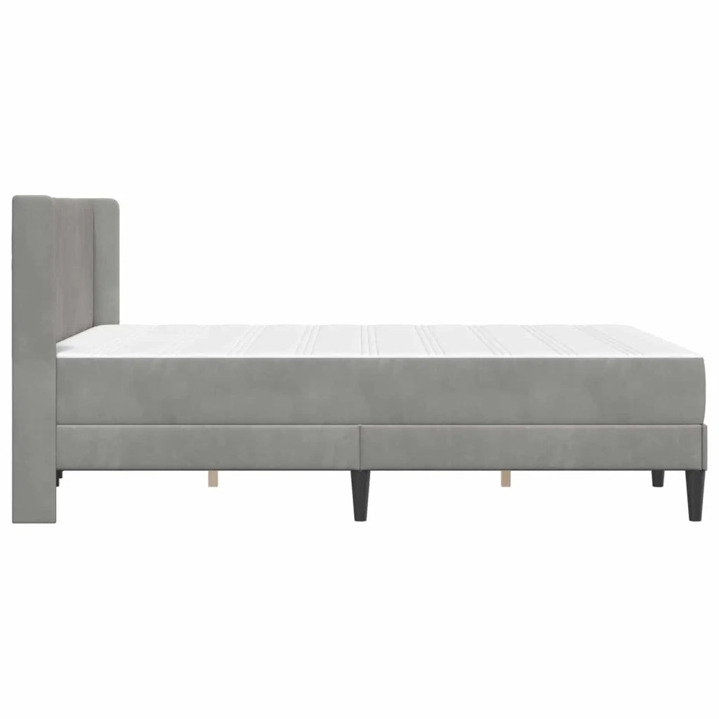 Struttura letto con materasso Grigio Chiaro 160 x 200 cm