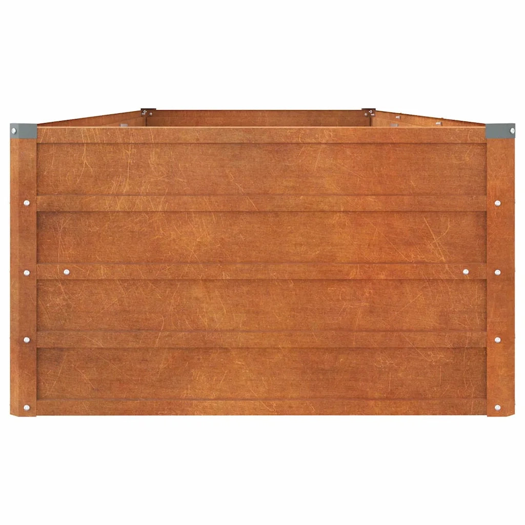 Fioriere | Cassetta per fiori | Letto Rialzato da Giardino Ruggine 240x80x45 cm Acciaio Corten