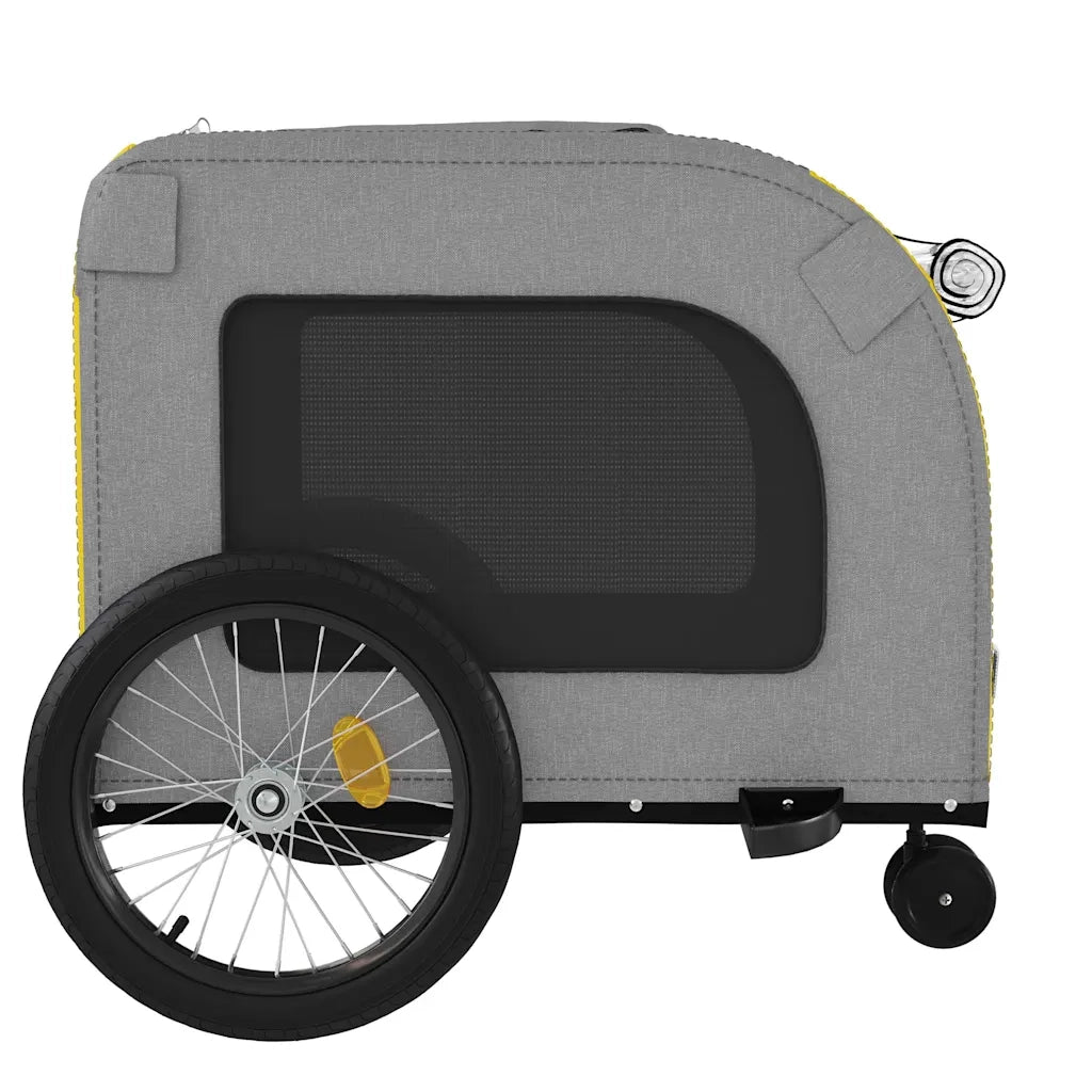 Rimorchio da Bici per Animali Giallo e Grigio Oxford e Ferro CFW8844475