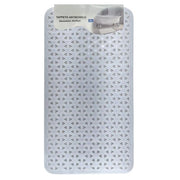 Trade Shop - Tappeto Antiscivolo Intreccio Geometrico Bianco Per Vasca Da Bagno Doccia 40x74cm 10797 -