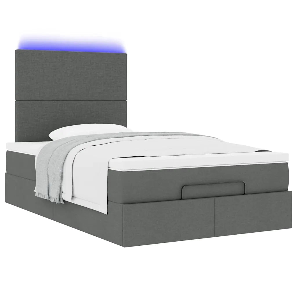 Struttura Letto Pouf con Materasso 80x200 cm in Tessuto 3313907