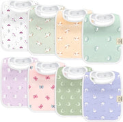 Set di 8 assorbenti biologici per bambini di entrambi i sessi - assorbenti di cotone superassorbente per neonati, bambini con denti da latte, nuovi nati, estremamente morbidi e lavabili in lavatrice