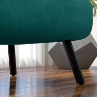 Poltrona Letto 3 in 1 con Schienale Reclinabile in 5 Posizioni e Cuscino, 63x73x81 cm, Verde