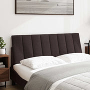 Cuscino Testiera-Cuscino per Testiera Hanko Marrone Scuro 120 cm in Tessuto