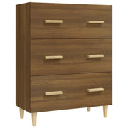 Buffet credenza cassettiera armadio mobile contenitore organizer per cucina soggiorno salotto 70 x 34 x 90 cm legno ingegnerizzato marrone 02_0031404