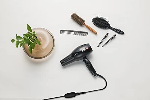 Solis 96812 Swiss Perfection 360 Asciugacapelli 2300 W Tecnologia IonicPRO Cavo 360° 3 Temperature 2 Velocita' Beccuccio per Styling incluso colore Nero