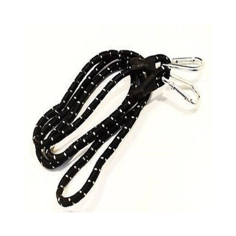 Trade Shop - Corda Cavo Elastico Con Moschettoni Da 150cm A 180cm Porta Pacchi Bloccaggio Trasporto -