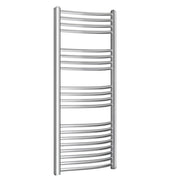 Scaldasalviette radiatore termoarredo 120x50 cm (int.45) cromato da bagno a tubi tondi curvo TRENTO