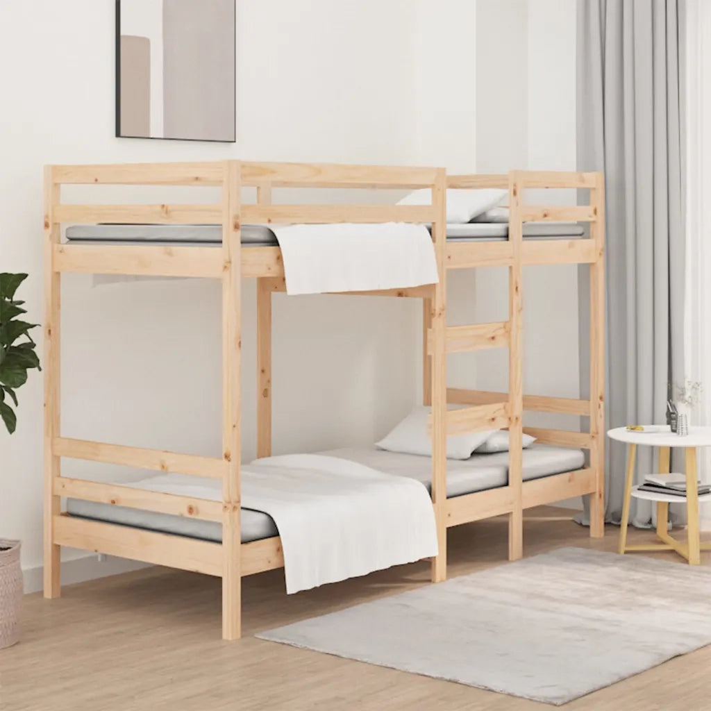 Letto a Castello 80x200 cm in Legno Massello di Pino cod mxl 57186