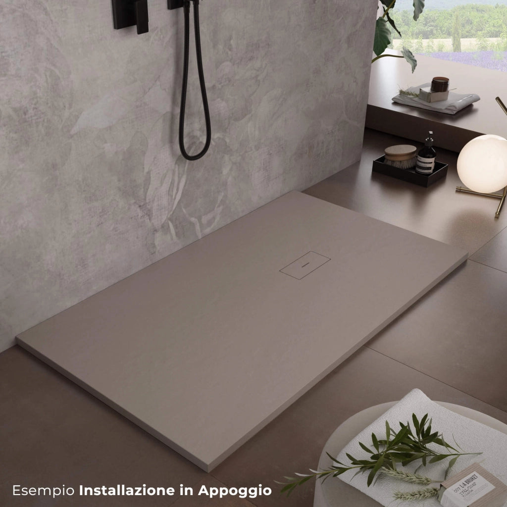 Piatto Doccia in Pietra 100x120 cm Bonussi Manila Sabbia