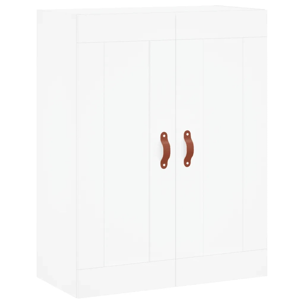 vidaXL Credenza Bianca 69,5x34x180 cm in Legno Multistrato