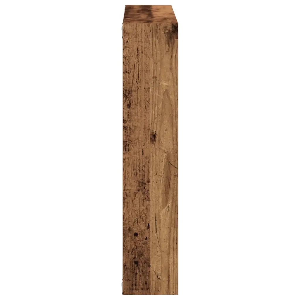 vidaXL Scaffale a Parete Legno Vecchio 90x16x78 cm Legno Multistrato