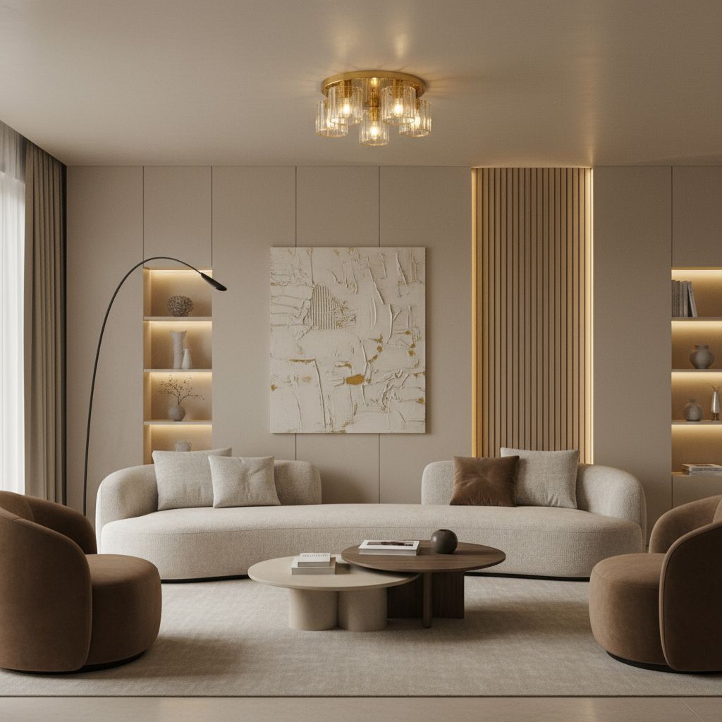 Lampada Da Soffitto Ebt024-5c Gold