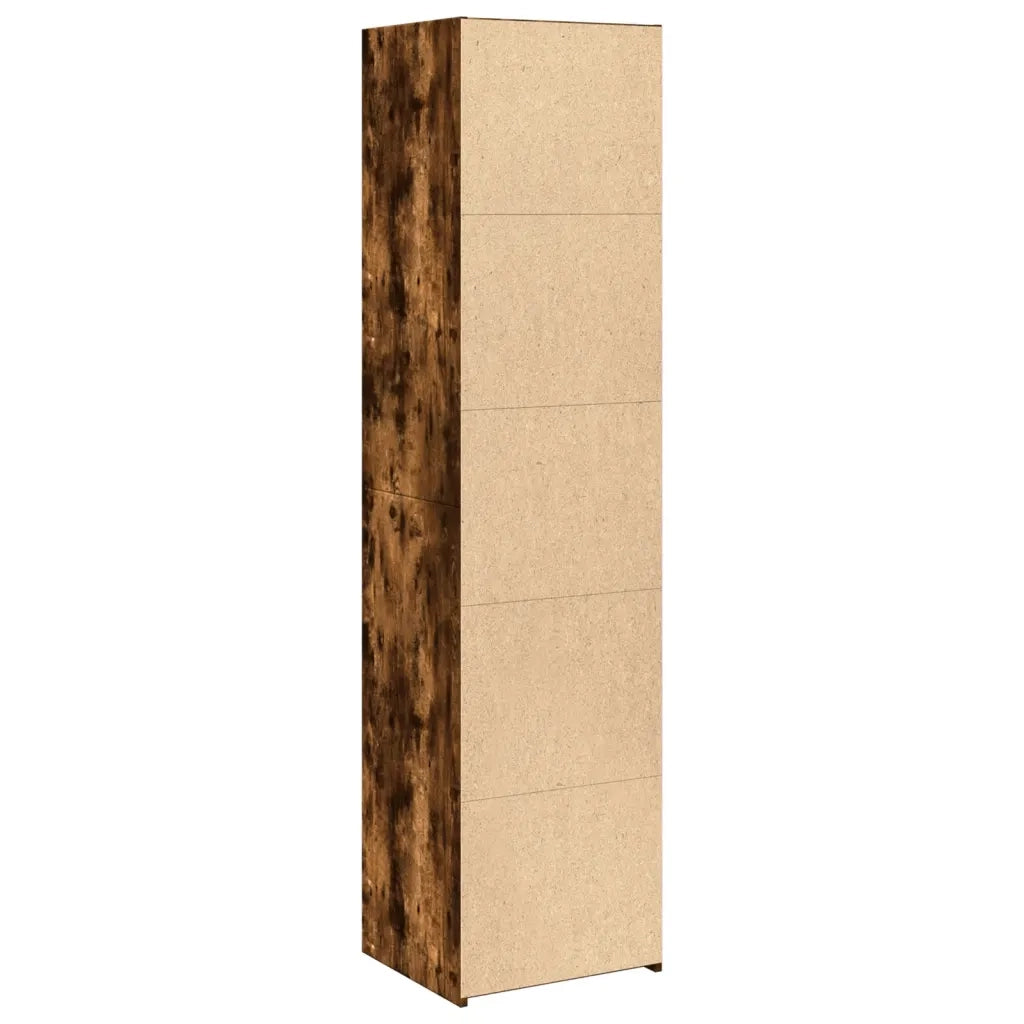 vidaXL Credenza Rovere Fumo 45x41x185 cm in Legno Multistrato