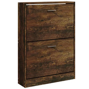 Scarpiera | Mobile per scarpe Rovere Fumo 59x17x81 cm in Legno Multistrato