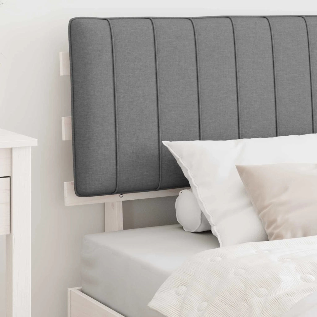 Letto con Testiera Rivestita Grigio chiaro 100 x 200 cm 877513