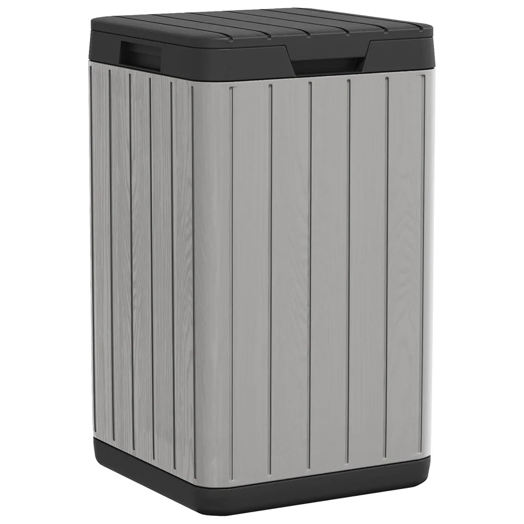 Cestino per Rifiuti da Esterno Grigio 38x38x65 cm in PP CFW5692732