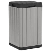 Cestino per Rifiuti da Esterno Grigio 38x38x65 cm in PP CFW5692732