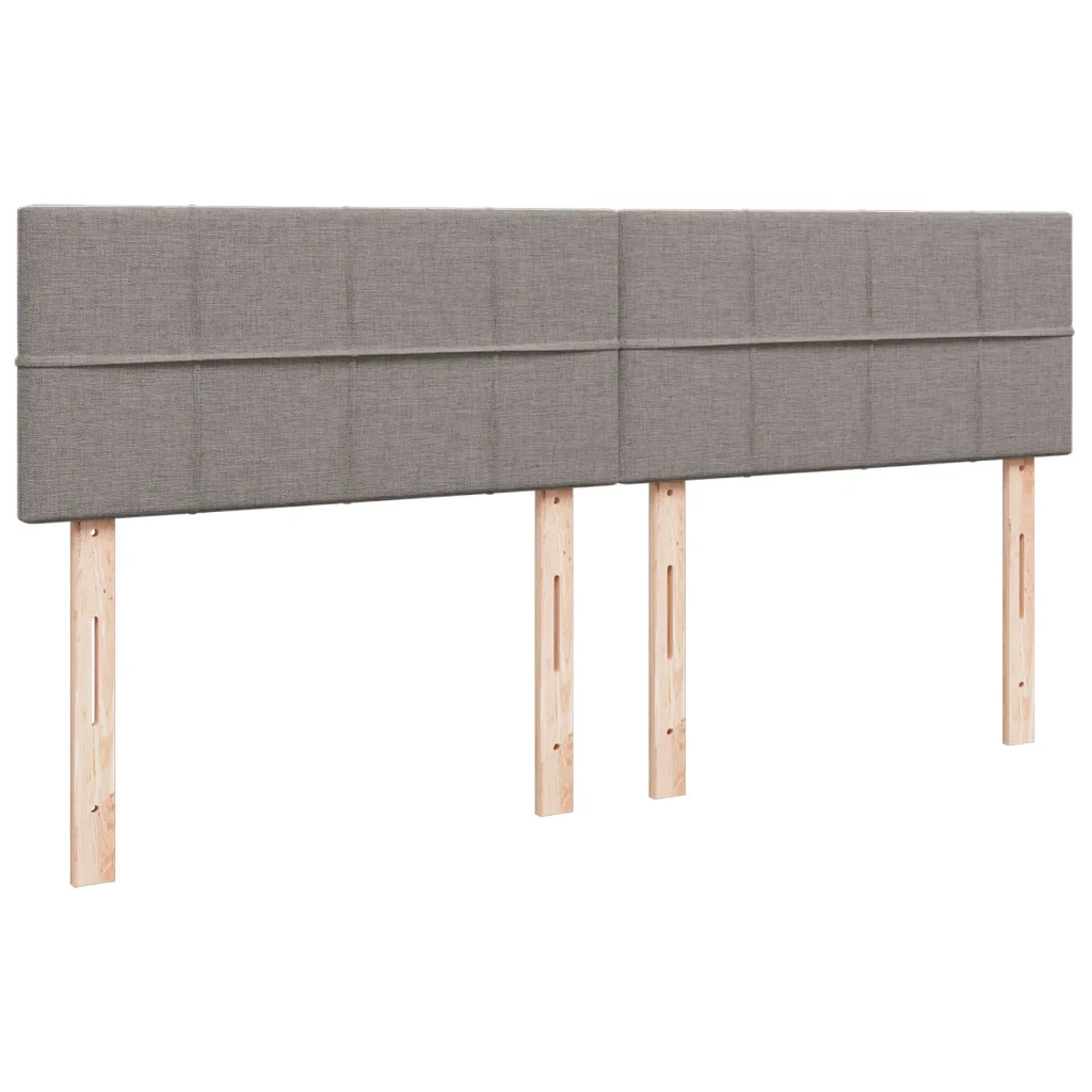 Giroletto a Molle con Materasso Tortora 200x200 cm in Tessuto 3287179