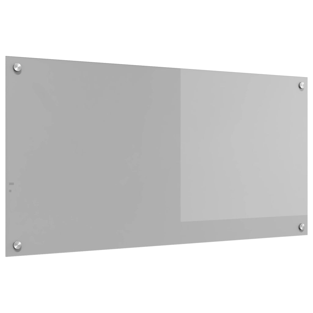 Schienale Cucina Grigio Chiaro 100x50x0,6 cm in Vetro Temperato
