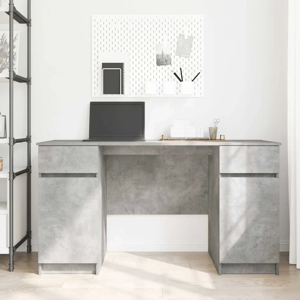 Scrivania Grigio cemento 140 x 49 x 76 cm Legno multistrato 3328510