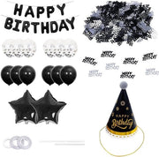 Set di Lettere e Palloni per Compleanni, 15g, Testa di Compleanno e Scena di Festa.