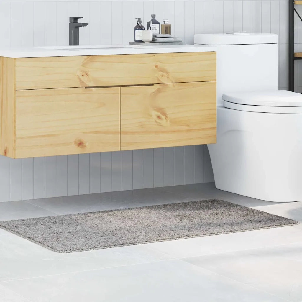 Tappetino da bagno antiscivolo Grigio 70 x 120 cm PP 4019845