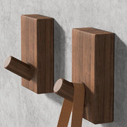 Pacchetto di 4 chiodi adesivi per appendiabiti, chiodi per jassa, chiodi per parete in legno, decorativi chiodi singoli per l'archiviazione di cappelli e asciugamani, chiodi robusti (rettangolari, 4 pezzi)
