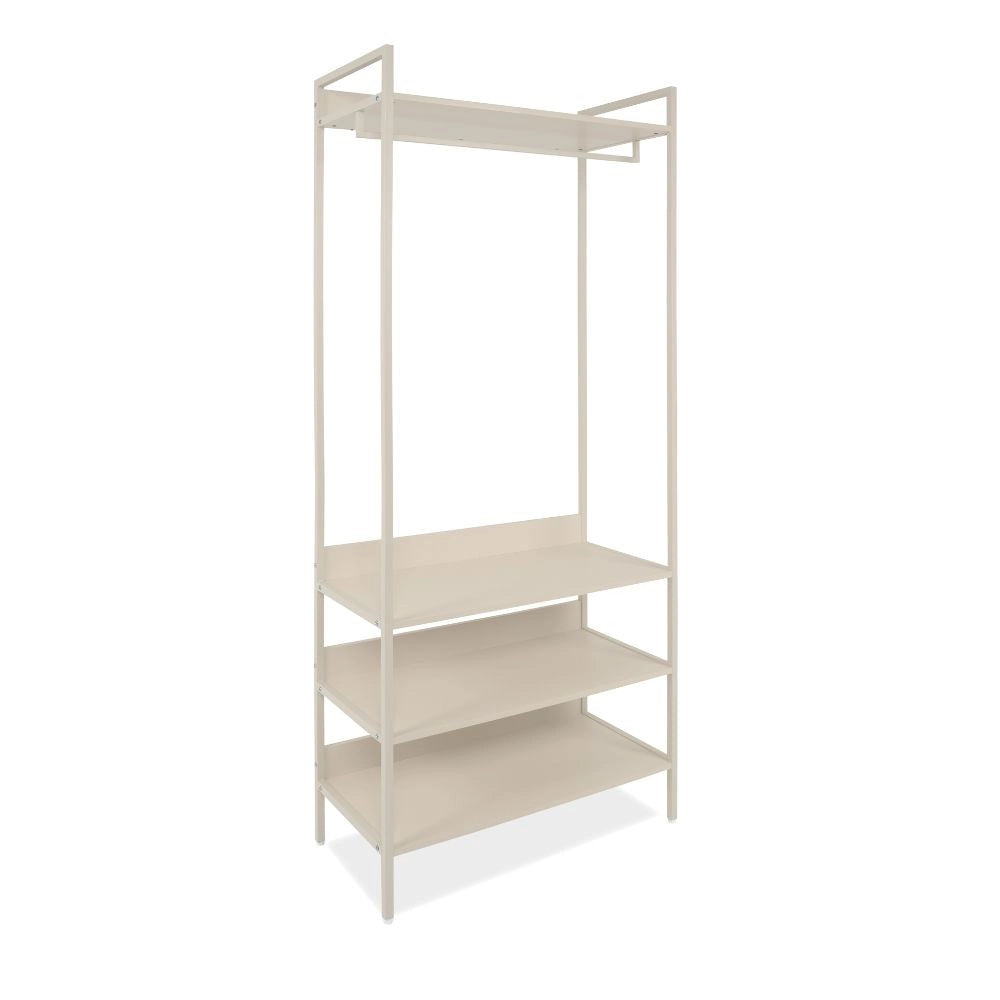 Mobile Ingresso Dhaka41B con Appendiabiti e 4 Ripiani Beige