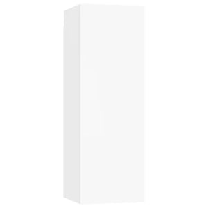 Set Mobili Porta TV 5 pz Bianco in Legno Multistrato