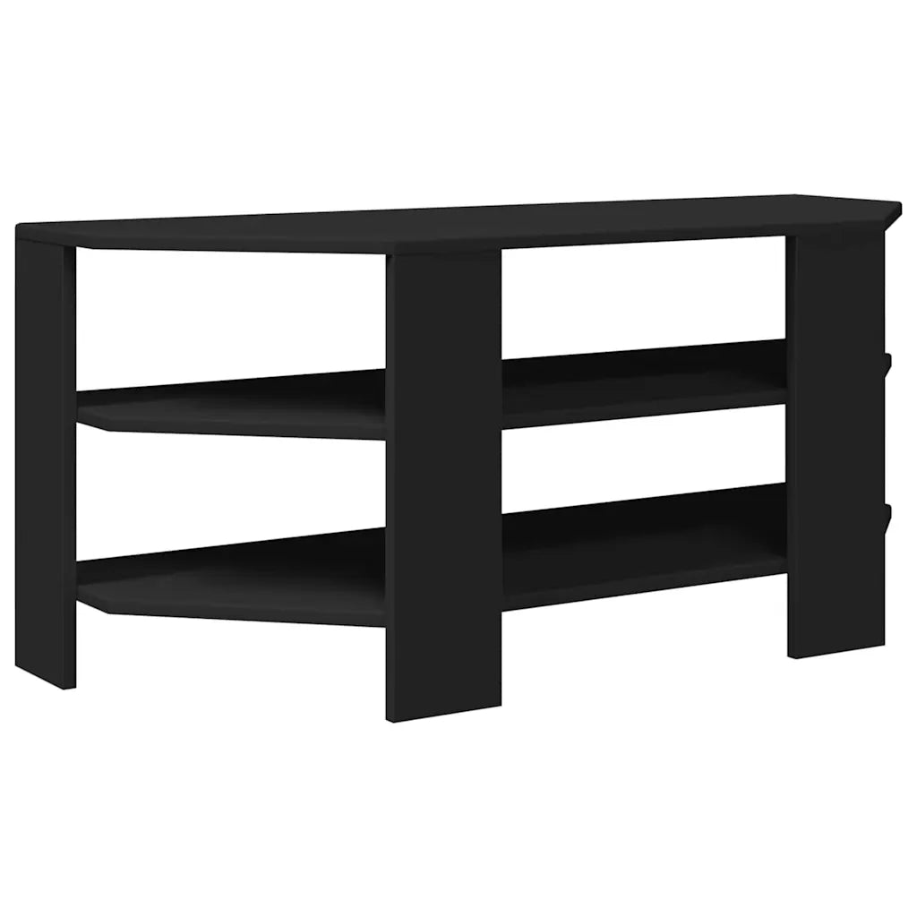MobileTVAngolare Nero 102x40,5x45cm Legno multistrato 889766