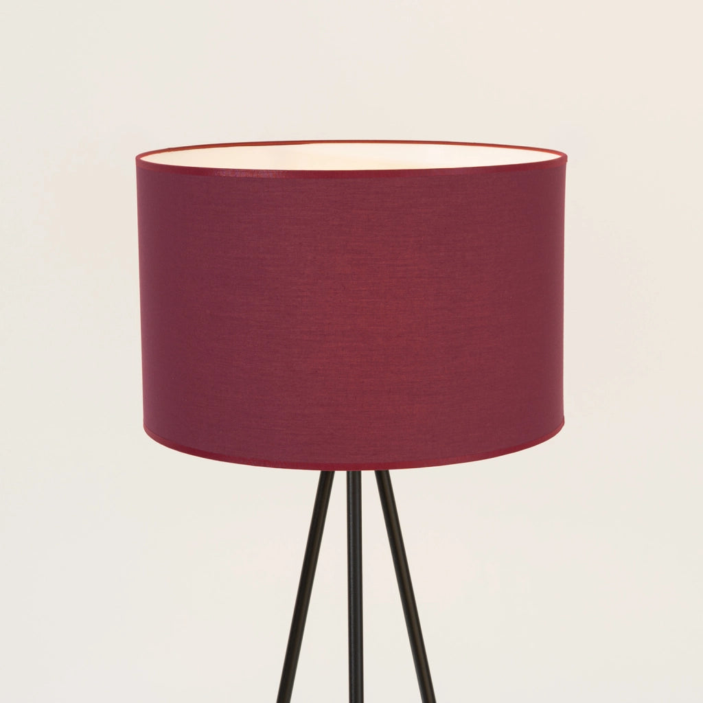 Lampada da terra PURELA treppiede bordeaux E27 15W Pure Lume