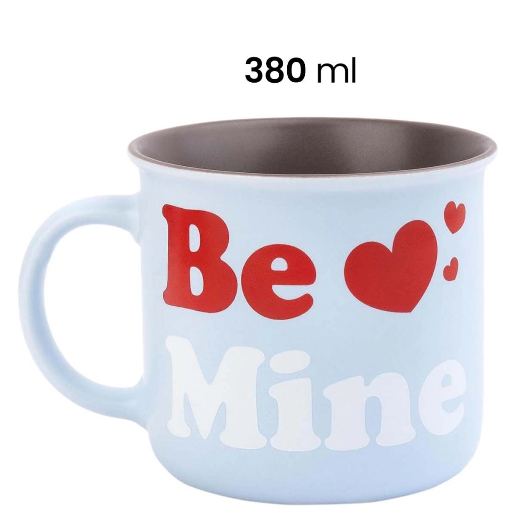 Tazza in ceramica da 380 ml Collezione Purrfect Love Solida Lavabile in lavastoviglie Blu / Marrone Pusheen