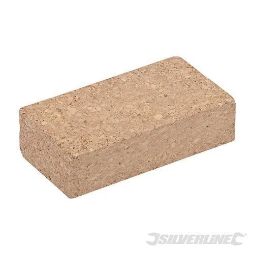 Blocco di levigatura in sughero 110 x 60 x 30 mm per levigatura  a mano silverline