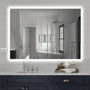 Specchio bagno 60x80 cm illuminazione perimetrale e installazione reversibile