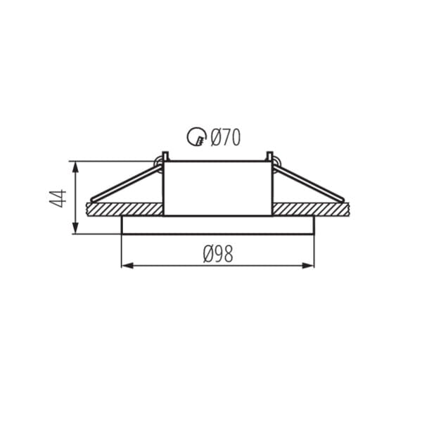 Kanlux ELNIS 27804 faretto incasso bianco GU10 35W