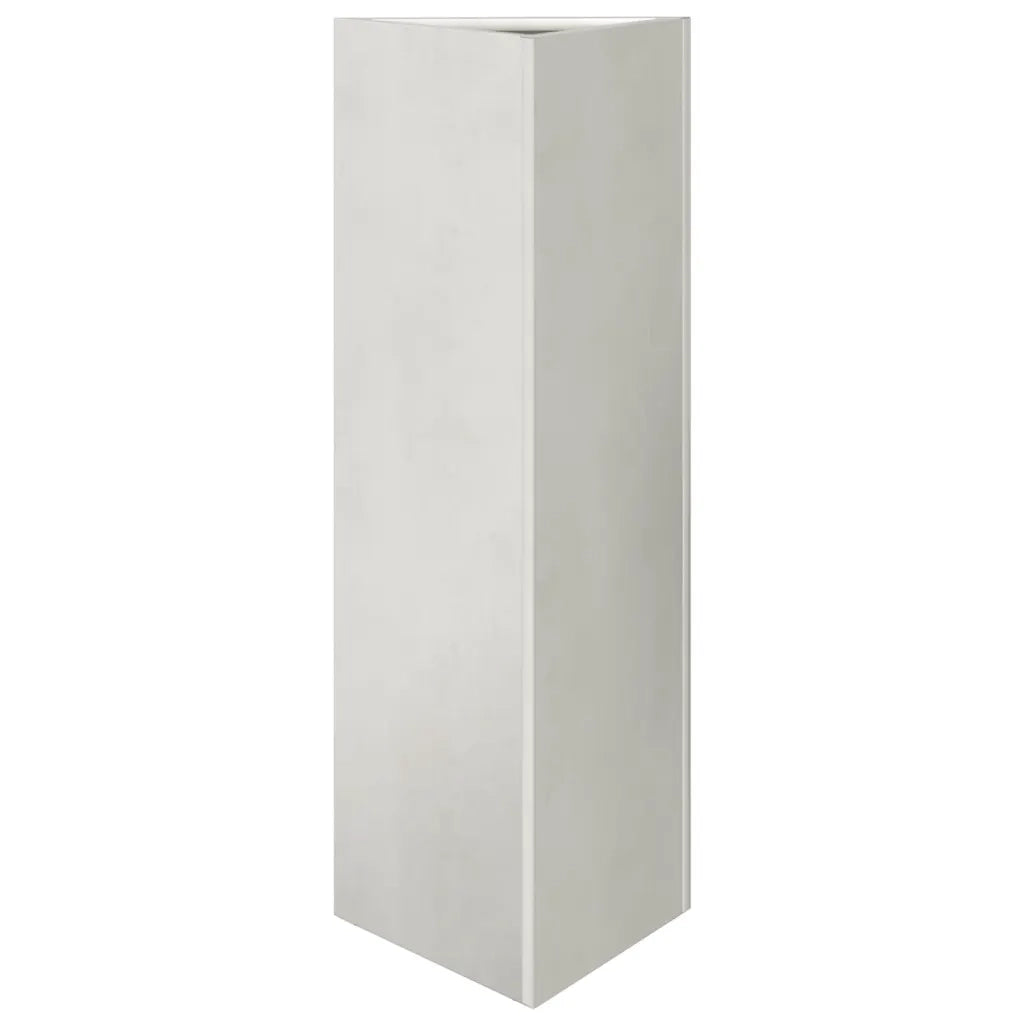 Fioriere da Giardino 2 pz Triangolari 35x35x75 cm Acciaio Inox